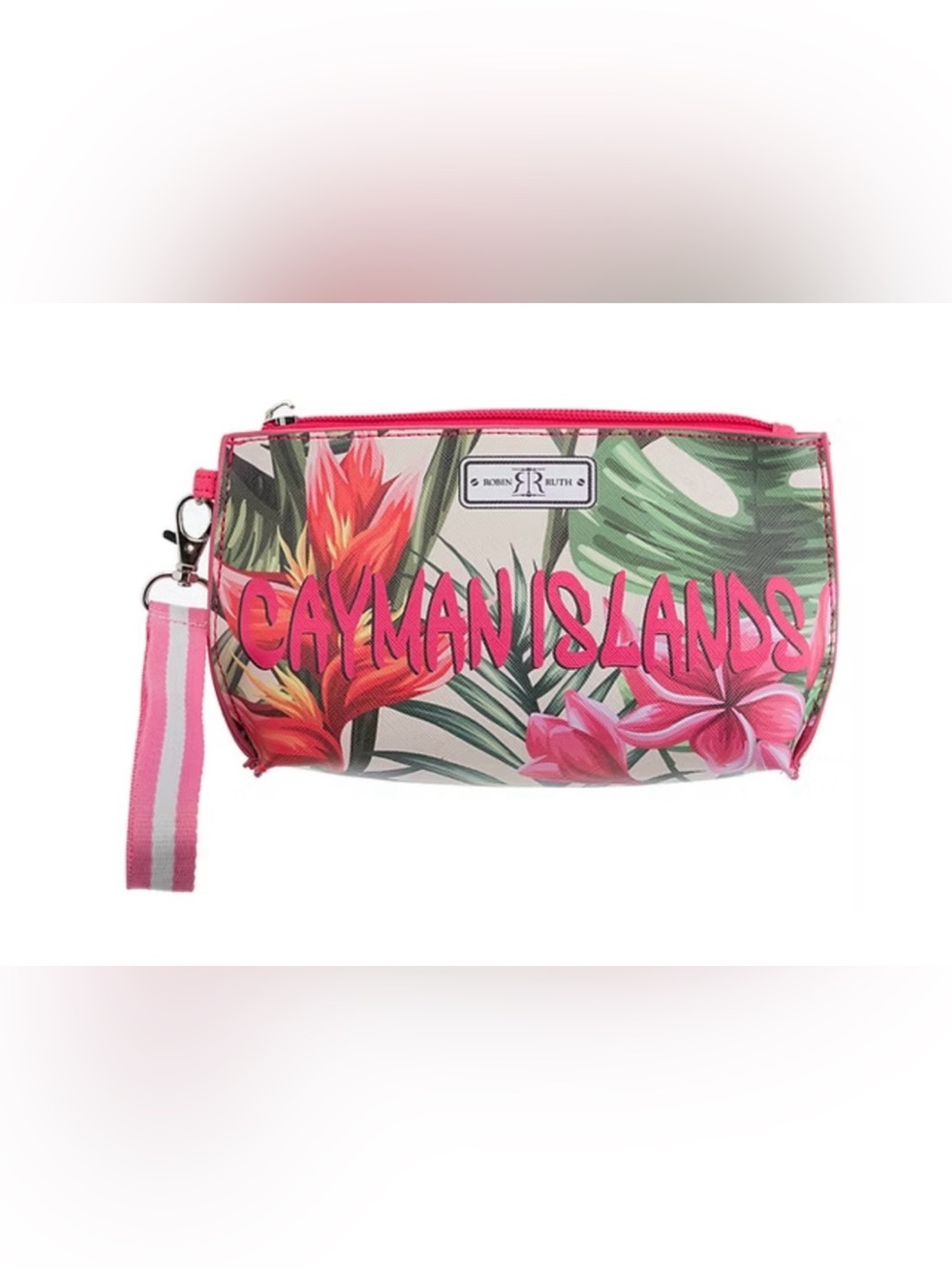 Robin Ruth Pink Tropical Riviera Maya Wristlet